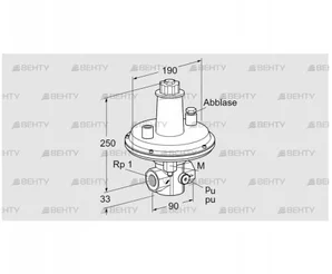 VAR 25R05-1Z (86054014) Стабилизатор давления Kromschroder