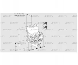 VCG2E40R/40R05NGEVWSL8/PPPP/PPPP (88103217) Клапан с регулятором соотношения Kromschroder