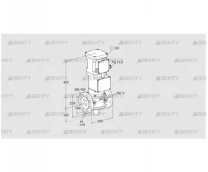 VK 100F10W6A93D (85315411) Газовый клапан с приводом Kromschroder