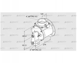 TJ28.0300-A1AMBHND2E8XSB0 (85401020) Газовая горелка Kromschroder