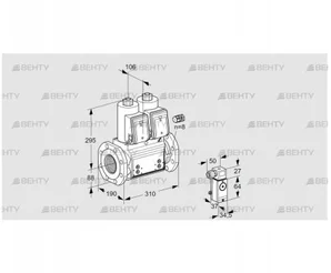 VCS780F05NNWR3B/PPPP/3-P4 (88205184) Сдвоенный газовый клапан Kromschroder