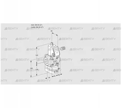 VAD350R/NQ-100A (88000285) Газовый клапан с регулятором давления Kromschroder