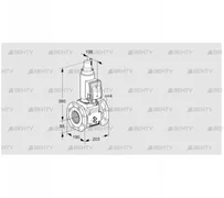 VAS7T80A05LQSRB/MM/MM (88207458) Газовый клапан Kromschroder