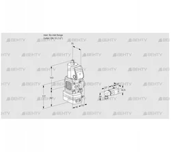 VAD1-/15R/NW-100B (88002390) Газовый клапан с регулятором давления Kromschroder