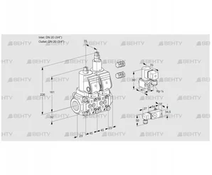 VCS1E20R/20R05NLWSR3/-3PP/ZYPP (88105846) Сдвоенный газовый клапан Kromschroder