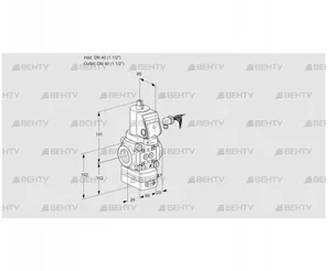 VAD240R/NWGR-50A (88032579) Газовый клапан с регулятором давления Kromschroder