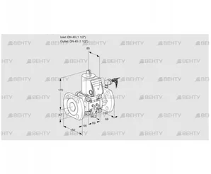 VAS240F/NW (88008700) Газовый клапан Kromschroder