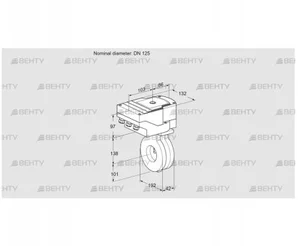 IBG125Z05/20-07W2E (88303632) Дроссельная заслонка Kromschroder