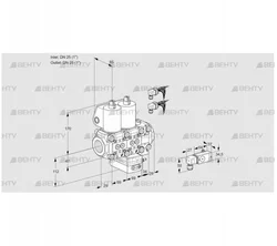 VCG2E25R/25R05NGEVWL6/PP3-/2--3 (88102949) Клапан с регулятором соотношения Kromschroder