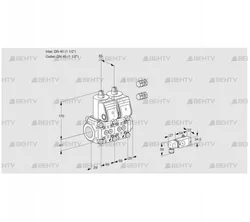 VCS2E40R/40R05NNWR3/PP-2/PPPP (88106919) Сдвоенный газовый клапан Kromschroder