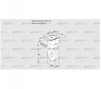 IBA100/80Z05/20-07W2TR10 (88301174) Дроссельная заслонка Kromschroder