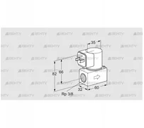 VG 10R01T5 (85233012) Запорный газовый клапан Kromschroder