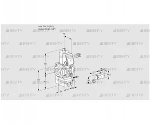 VAG120R/NWAE (88000700) Газовый клапан с регулятором соотношения Kromschroder