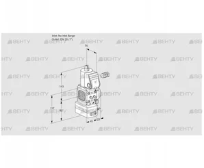 VAD1-/25R/NW-100A (88002376) Газовый клапан с регулятором давления Kromschroder