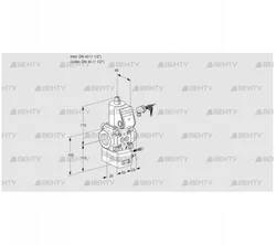 VAG240R/NWAE (88019288) Газовый клапан с регулятором соотношения Kromschroder