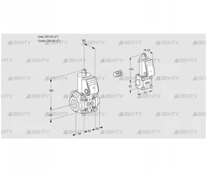 VAS3E50R/50R05NWR/PP/BS (88103461) Газовый клапан Kromschroder