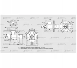 BIO 140HBL-200/135-(44)E (84008020) Газовая горелка Kromschroder