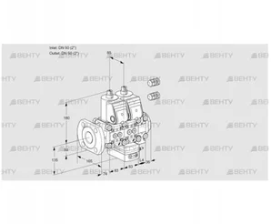 VCH3E50F/50R05NHEVWR3/PPPP/PPPP (88106298) Клапан с регулятором расхода Kromschroder