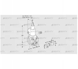 VAS240R/LWSL (88001980) Газовый клапан Kromschroder