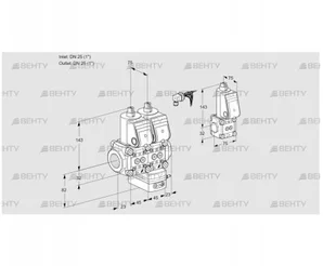 VCD1E25R/25R05ND-25WR/PPPP/PPZS (88100719) Регулятор давления Kromschroder