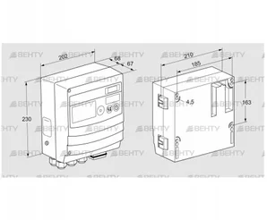 BCU460W3P6C0D1000K1E1-/LM400WF0O0E1- (88680174) Блок управления горением Kromschroder