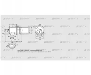 ZIC 200RB-0/35-(20)D (84277612) Газовая горелка Kromschroder