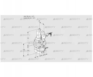 VAG240R/NWSRAE (88012846) Газовый клапан с регулятором соотношения Kromschroder