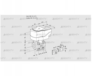 IFC115/15R05-15-2PP/20-60W3T (88302953) Регулирующий клапан с сервоприводом Kromschroder