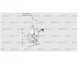 VAS120R/NW (88000452) Газовый клапан Kromschroder