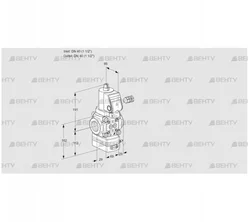 VAD240R/NPGR-50A (88025746) Газовый клапан с регулятором давления Kromschroder