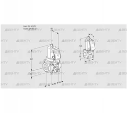 VAS3T50N/50N05NQGR/PP/ZS (88106404) Газовый клапан Kromschroder