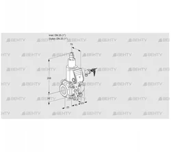 VAS125R/LQ (88007063) Газовый клапан Kromschroder