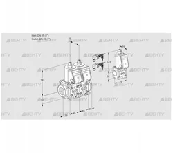 VCS1E25R/25R05NNWR6/PPPP/PPBS (88104044) Сдвоенный газовый клапан Kromschroder