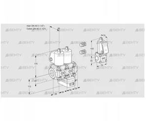 VCD2E40R/40R05ND-100WL3/PPZS/PPPP (88105122) Регулятор давления Kromschroder