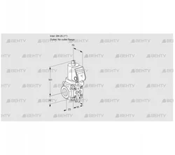 VAS1T25/-N/NWSR (88014907) Газовый клапан Kromschroder