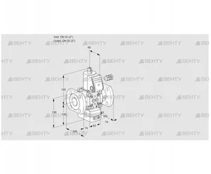 VAD350F/NW-50A (88021353) Газовый клапан с регулятором давления Kromschroder