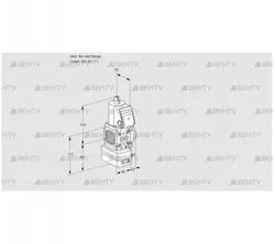 VAD1T-/25N/NW-50A (88008398) Газовый клапан с регулятором давления Kromschroder