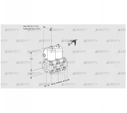 VCS2E32R/32R05NNKL/PPPP/PPPP (88102650) Сдвоенный газовый клапан Kromschroder