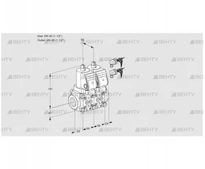 VCS2E40R/40R05NNKGR8/PPPP/PPPP (88105609) Сдвоенный газовый клапан Kromschroder