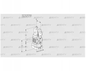 VAG1T-/15N/NQSRBA (88008048) Газовый клапан с регулятором соотношения Kromschroder