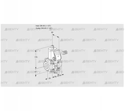 VAS240R/NW (88005648) Газовый клапан Kromschroder