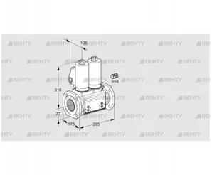 VCS665F05NNKSL3B/PPPP/PPPP (88204238) Сдвоенный газовый клапан Kromschroder