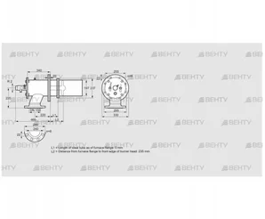 ZIC 200HB-0/235-(21)D (84277517) Газовая горелка Kromschroder