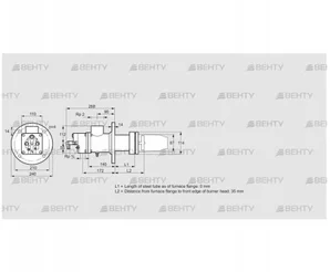 BIC 80RB-0/35-(6)E (84032011) Газовая горелка Kromschroder