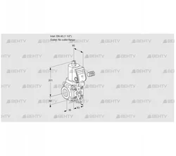 VAS340/-R/NWSR (88016763) Газовый клапан Kromschroder