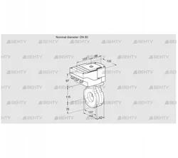 IBG80W05/20-07Q2E (88302234) Дроссельная заслонка Kromschroder