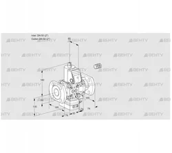 VAD3E50F/50F05D-50VWR/PP/PP (88106243) Газовый клапан с регулятором давления Kromschroder