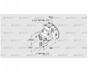 TJ28.0050-A2AMSCNF2D6FSB1 (85401040) Газовая горелка Kromschroder