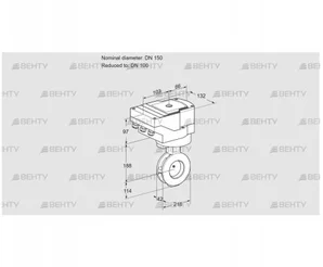 IBGF150/100Z05/20-60W3E (88300494) Дроссельная заслонка Kromschroder