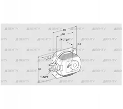 DL 4, 5KTG-3 (84444587) Датчик-реле давления воздуха Kromschroder